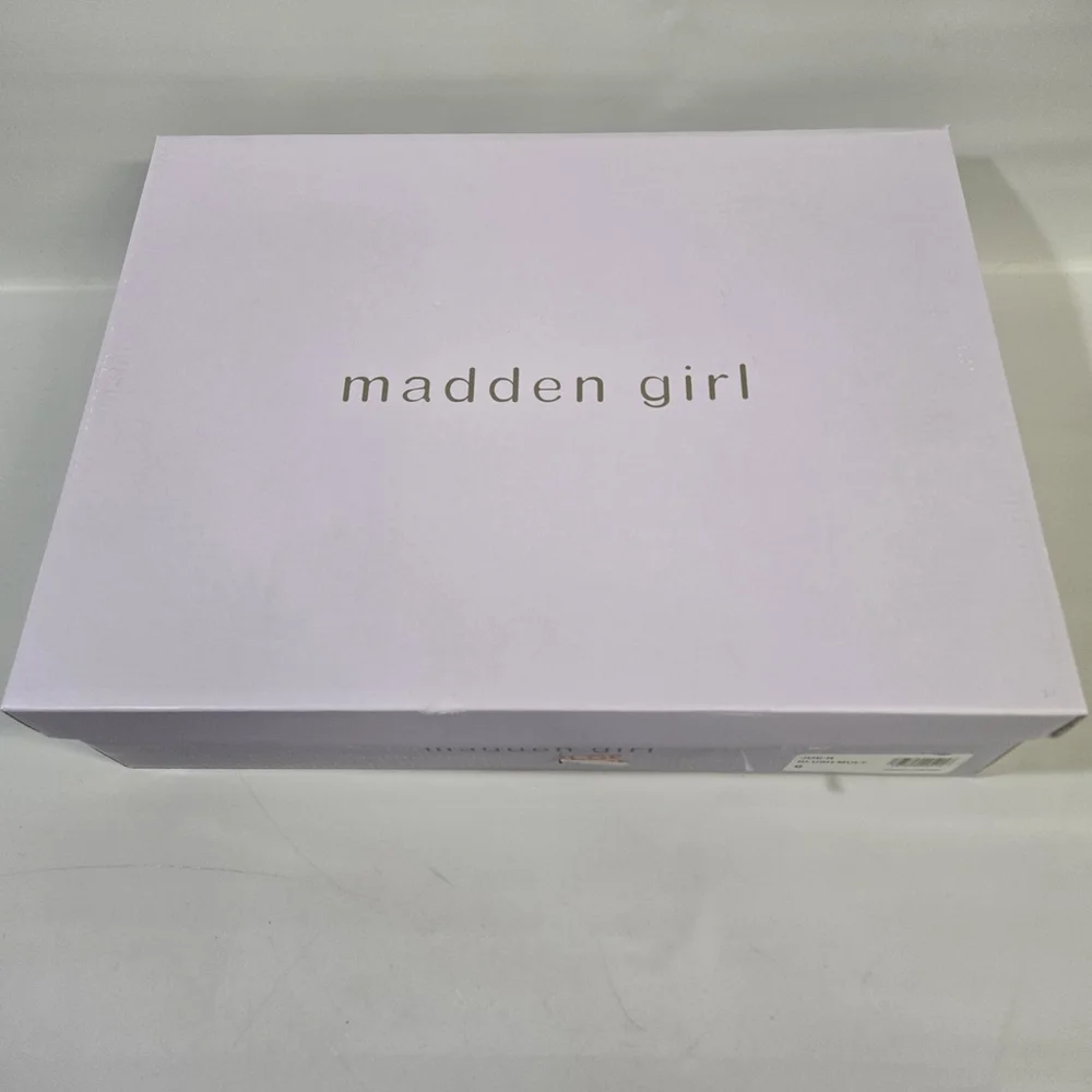 Madden Girl Joe Rhinestone Western Wedge Booties Silver Multi Size 6 NIB